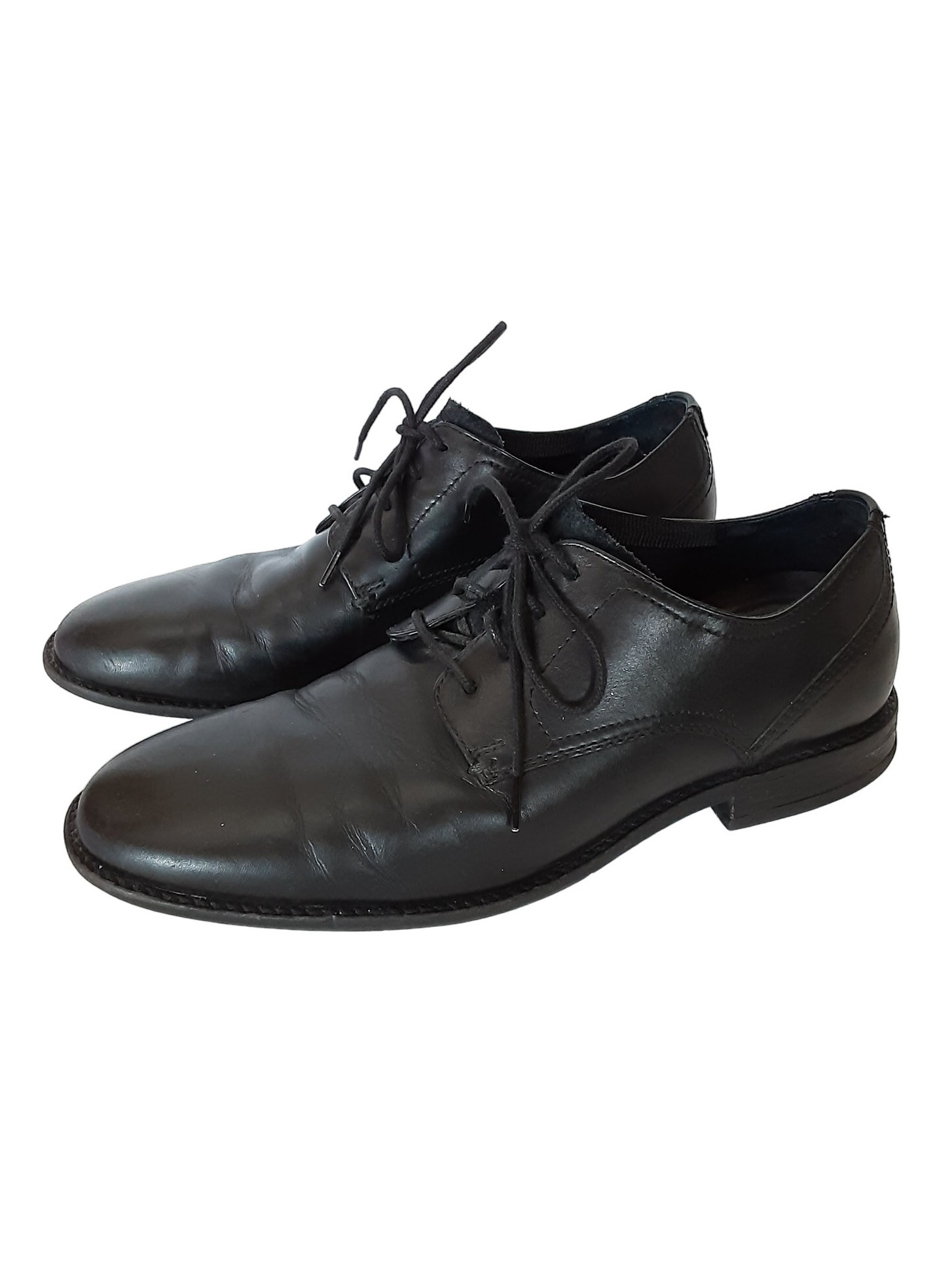Cole Haan Oxford Dress Shoes Black Wingtip Leather Lace Up Mens 8m Classic